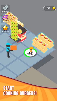 Idle Burger Shop Tycoon - Game - Screenshot 2