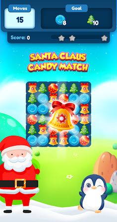 Santa Claus Candy Match - Chri - Screenshot 1