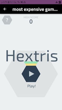most expensive game HEXTRIS - Screenshot 2