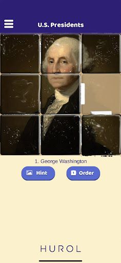U.S. Presidents Sliding Puzzle - Screenshot 1