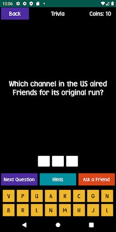 Quiz About Friends - Screenshot 1