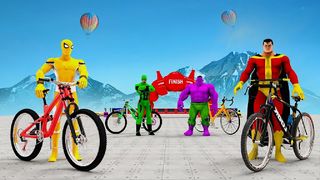 Superhero BMX Cycle Stunt Race - Screenshot 1