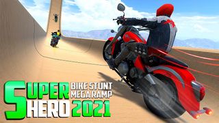 Superhero Bike Game Stunt Race - Screenshot 1