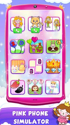 Princess Phone Game for Girls - Screenshot 1