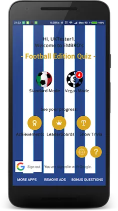 EMBRO's Football Quiz - Screenshot 2
