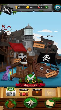 The Pirate's Letter: word game - Screenshot 1