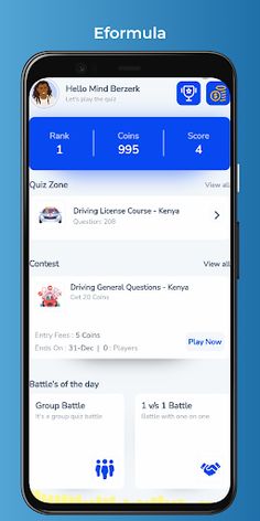 Eformula - Driving Questions - Screenshot 1
