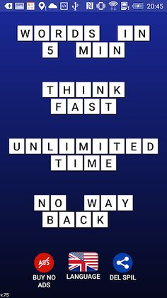 Quick Word - fun word game - Screenshot 1