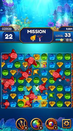 Under the Deep Sea: Match 3 - Screenshot 2