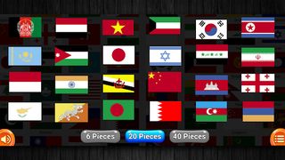 Asian Flags Jigsaw Puzzle - Screenshot 1