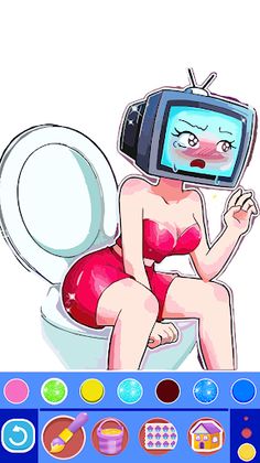 Skibidi Toilet Tv Woman Color - Screenshot 2