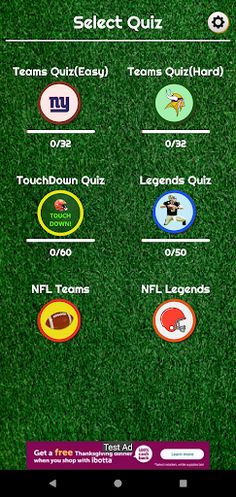 NFL Quiz - Screenshot 1