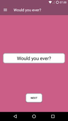 Would you ever? - Drinking Gam - Screenshot 1