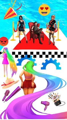 Hair Games Run Hair Challenge - Screenshot 2