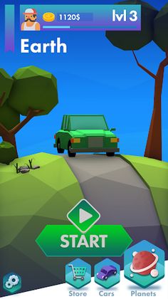 Planet Driver 3D - Gravity - Screenshot 1