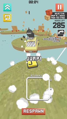 Drop boxes by driving a car - Screenshot 3