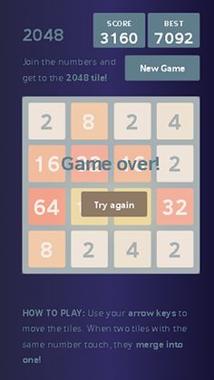 Play 2048 - Screenshot 3