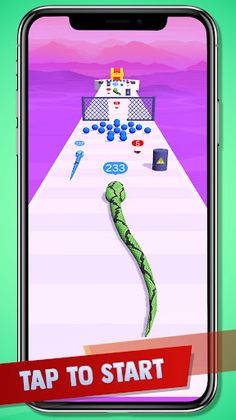 Snake Rush Race! Slither Run - Screenshot 3