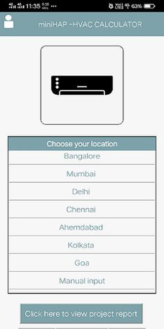 miniHAP - HVAC Calculator - Screenshot 1