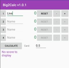 Big 2 Score calculator - Screenshot 2