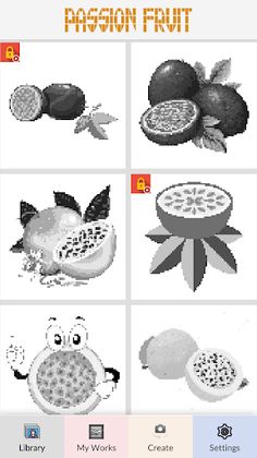 Passion Fruit Pixel Art - Screenshot 2