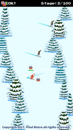 Santa Ski vs Zombies Ski - Screenshot 1