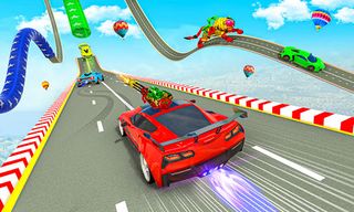 GT Tiger Robot Stunt Car Games - Screenshot 1