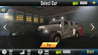 Impossible Police Hummer Car3D - Screenshot 2