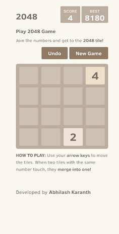 2048 - Puzzle Game - Screenshot 1