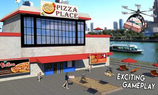 Flying Drone Pizza Delivery 3D - Screenshot 1