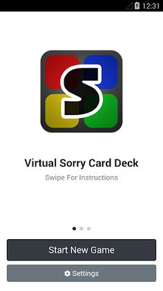 Virtual Sorry Card Deck - Screenshot 1