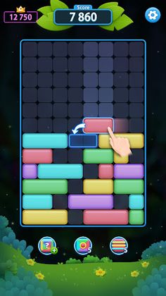 Sliding Games: Falling Bricks - Screenshot 1