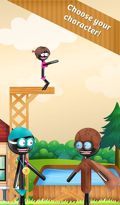 Stickman High Jump Diving Fun - Screenshot 2
