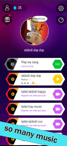 Skibidi Toilet tiles hop music - Screenshot 2