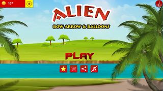 Alien Bow Arrow & Balloons - Screenshot 1