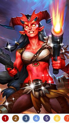 Monster Paint by Number - Screenshot 3