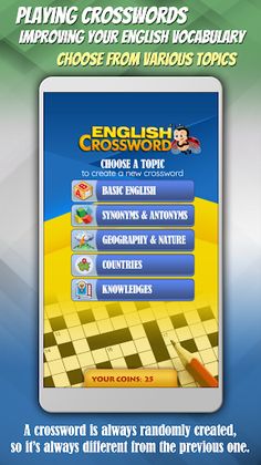 English Crossword - Screenshot 1