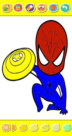Spider Super Hero coloring - Screenshot 1