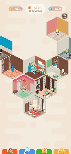 Tap Rooms : Idle Clicker - Screenshot 1