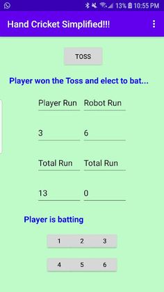 Hand Cricket Simplified!!! - Screenshot 2