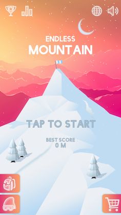 Endless Mountain: A Snowboardi - Screenshot 1