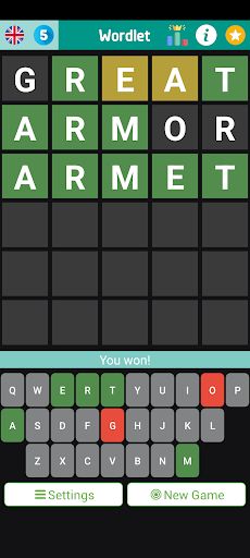 Wordlet: Guess Word Phone & TV - Screenshot 1