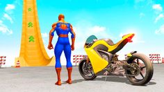 Superhero Bike Stunt Racing 3D - Screenshot 2