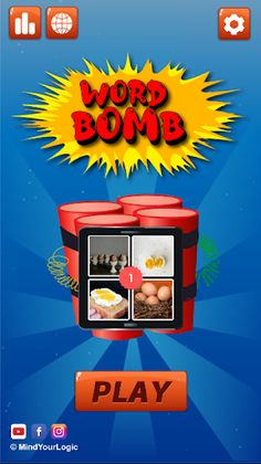Word Bomb : 4 pics 1 word - Screenshot 1