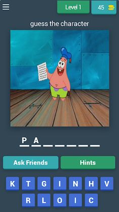 Quiz Guess cartoon characters - Screenshot 1