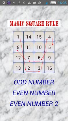 Magic square rule - Screenshot 1