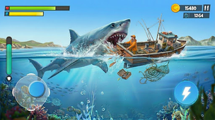 Shark Attack: Hungry Fish Game - Screenshot 1