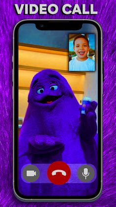 Grimace scary Shake Video Call - Screenshot 3