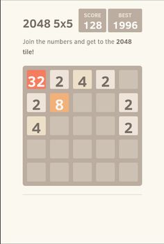 2048 4x4 5x5 - Screenshot 3