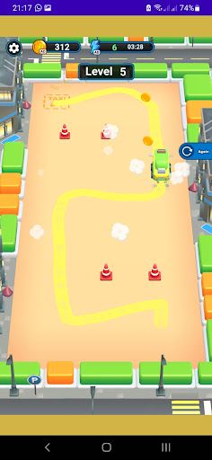 Line Drawing Road Car - Screenshot 1